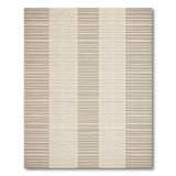 Coastal Beach Beige Striped Woven Area Rug