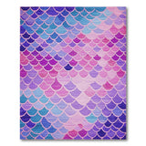 Vibrant Mermaid Scale Area Rug
