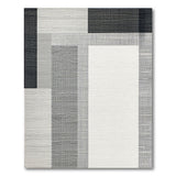 Modern Geometric Black White No. 17 Area Rug
