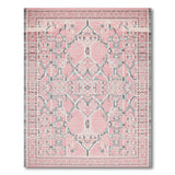 Blush Pink Grey Traditional Persian Area Rug