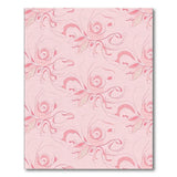 Blush Pink Swirling Rose Area Rug