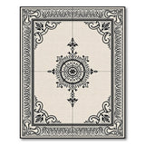Ornate Floral Mandala Beige Area Rug