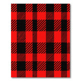 Red Rustic Farmhouse Bold Red Black Buffalo Plaid Area Rug