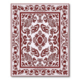 Ornate Traditional Persian Ornate Red Persian Floral Area Rug