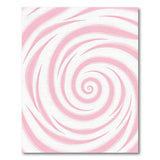 Pink Hypnotic Pink Swirl Area Rug