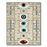 Geometric Evil Eye Area Rug