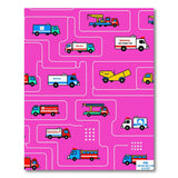 Playful Trucks Maze Kids Cartoon Rug