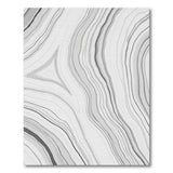 Swirling Grey Agate Abstract Area Rug