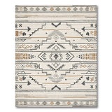 Beige Southwestern Geometric Southwestern Area Rug