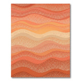 Orange Wavy Abstract Wave Area Rug