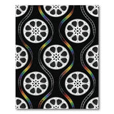 Cinematic Rainbow Film Reel Area Rug