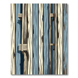 Blue Teal Weathered Barn Plank Area Rug