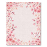 Pink Cherry Blossom Border Area Rug