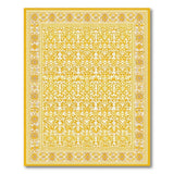 Intricate Yellow Persian Floral Area Rug