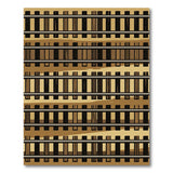 Geometric Railroad Tracks Area Rug