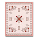 Ornate Pink Traditional Persian Area Rug