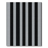 Black and White Bold Black White Striped Area Rug