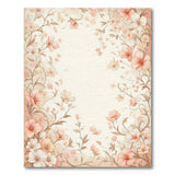 Pink Blush Pink Watercolor Floral Area Rug