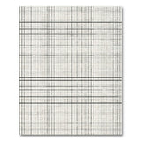 Distressed Graph Grid Black White Area Rug