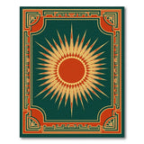 Radiant Sunburst Geometric Geometric Modern Area Rug