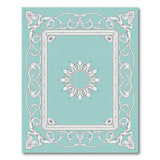 Elegant Teal Ornate Medallion Area Rug