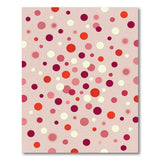 Playful Pink Polka Dot Area Rug