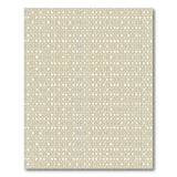 Beige Oval Lattice Geometric Area Rug