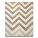 Grey Chevron Zigzag Area Rug