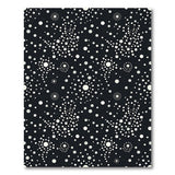Black White Geometric Dots Area Rug