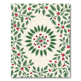 Holly Berry Wreath Area Rug
