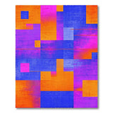 Geometric Modern Multi-color and Patterns Vibrant Multi-Color Geometric Abstract Area Rug