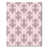 Pink Vintage Pink Floral Motif Area Rug