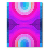 Vibrant Arched Waves Multi-Color Area Rug