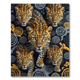 Hypnotic Leopard Swirl Area Rug