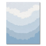 Misty Layered Blue Ombre Area Rug