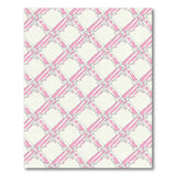 Pink Pink Geometric Trellis Area Rug