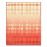 Red Gradient Geometric Dot Area Rug