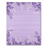 Lilac Floral Border Area Rug