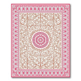 Pink Traditional Persian Ornate Pink Mandala Persian Area Rug