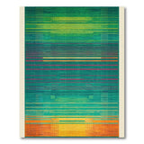Geometric Modern Vibrant Multi-Color Geometric Stripe Area Rug