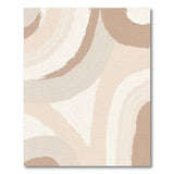 Abstract Area Beige Abstract Brushstroke Area Rug