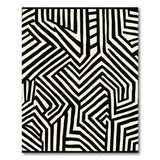 Bold Black White Geometric No. 14 Area Rug