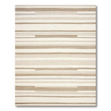 Modern Beige Striped Area Rug