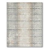 Neutral Grey Woven Circle Area Rug