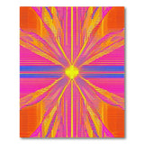 Vibrant Geometric Burst Multi-Color Area Rug
