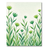 Lush Green Floral Area Rug