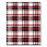 Red Bold Black Bold Red Black Plaid Area Rug