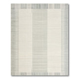 Striped Modern Grey Striped Woven Area Rug