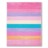 Vibrant Multi-Color Horizontal Stripe Area Rug