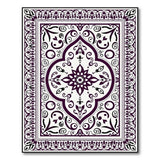 Traditional Persian Elegant Purple Persian Medallion Rug